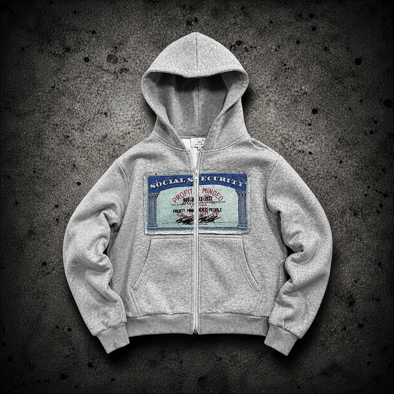 VAULTED – Social Security Zip Hoodie