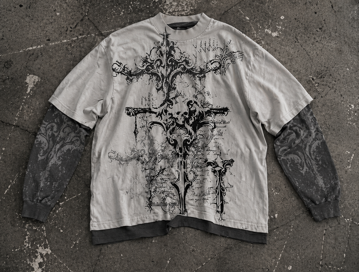 VAULTED – Distressed Layered Tee