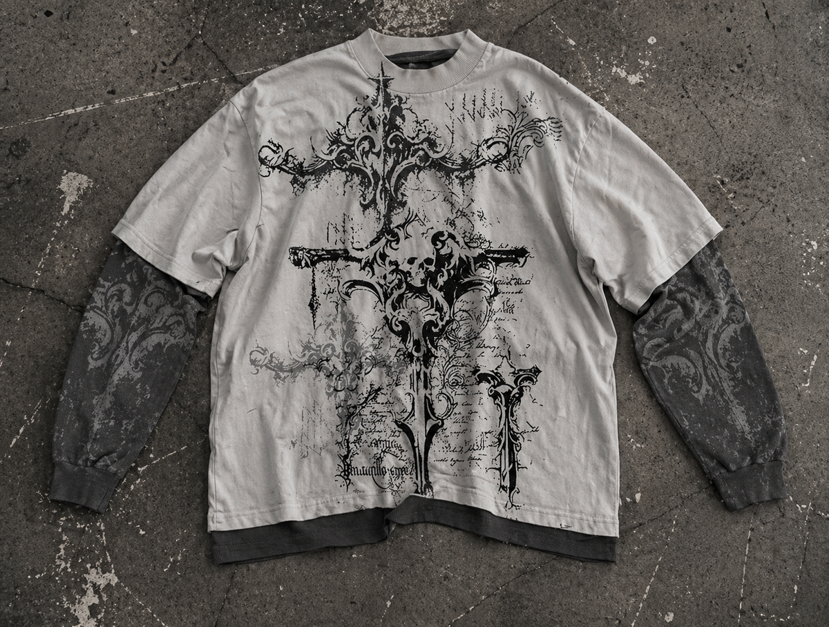VAULTED – Distressed Layered Tee — VAULTED product image