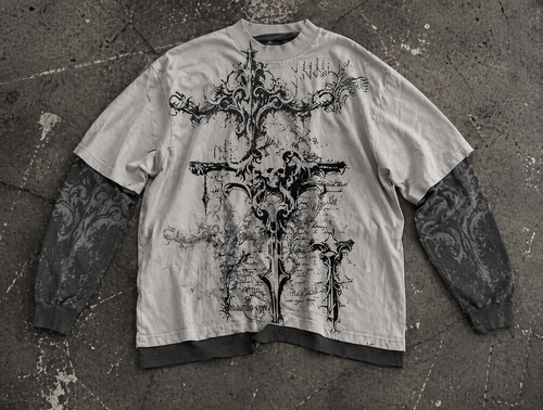 VAULTED – Distressed Layered Tee