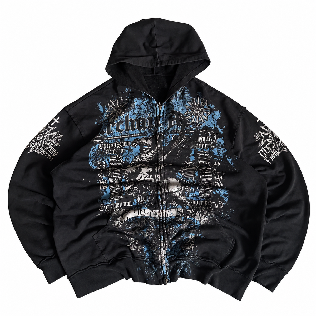 VAULTED — Gothic Y2K Zip Hoodie — VAULTED product image