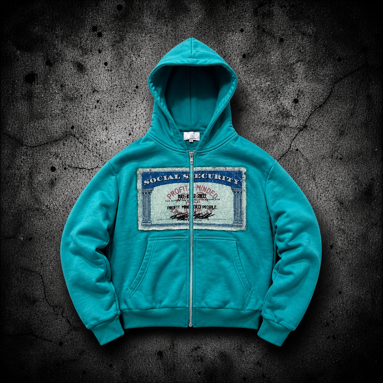 VAULTED – Social Security Zip Hoodie