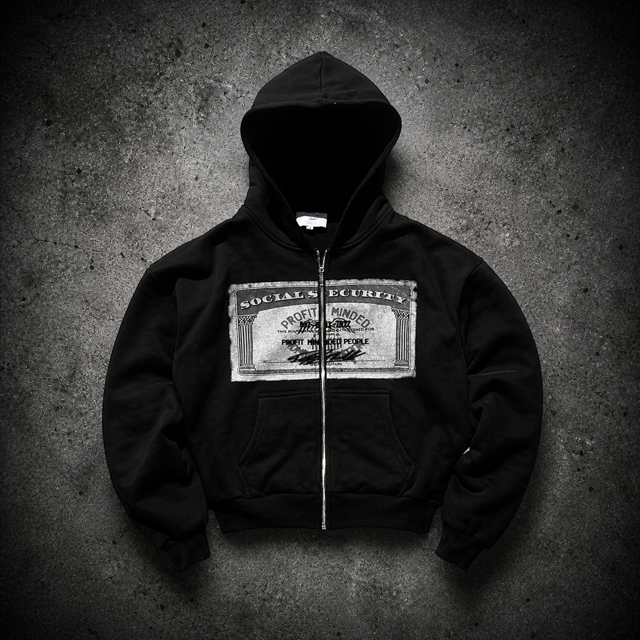 VAULTED – Social Security Zip Hoodie